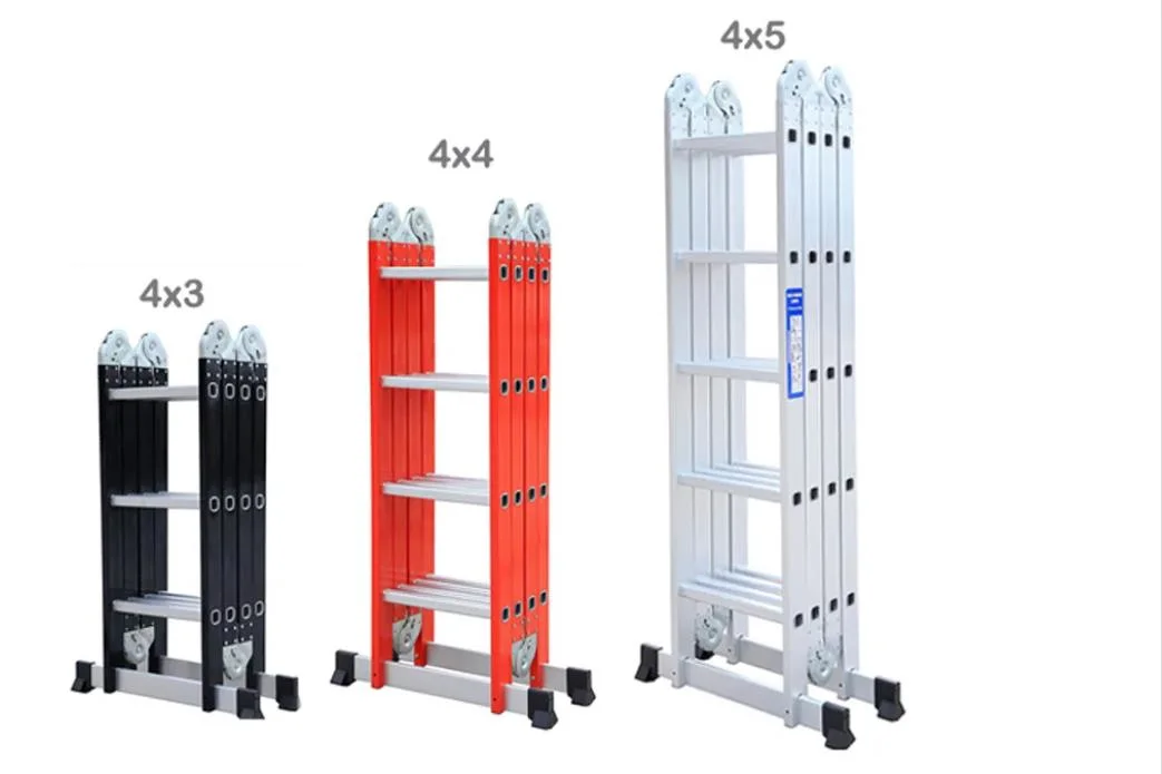 Aluminum Telescopic Ladders Combination Foldable Hanging Step Fiberglass Extension Ladder