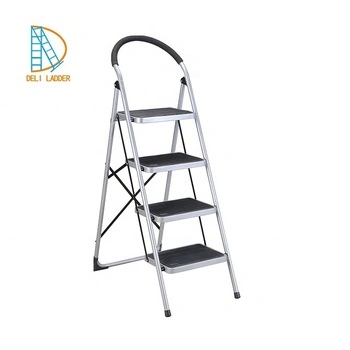 3 Step White Color Steel Household Ladder