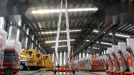 10m Single Mast Clean Aerial Working Indoor Aluminum Alloy Lift Platform