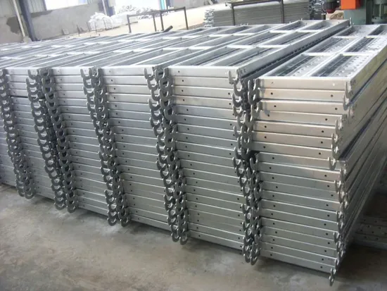 Galvanized Scaffolding Industry Steel Industry Step Ladder with Hook Make It Easy to Assemble and Using